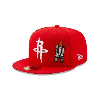 Houston Rockets Gorra | New Era NBA Team Describe 59fifty Fitted Cap Mexico - Rojos